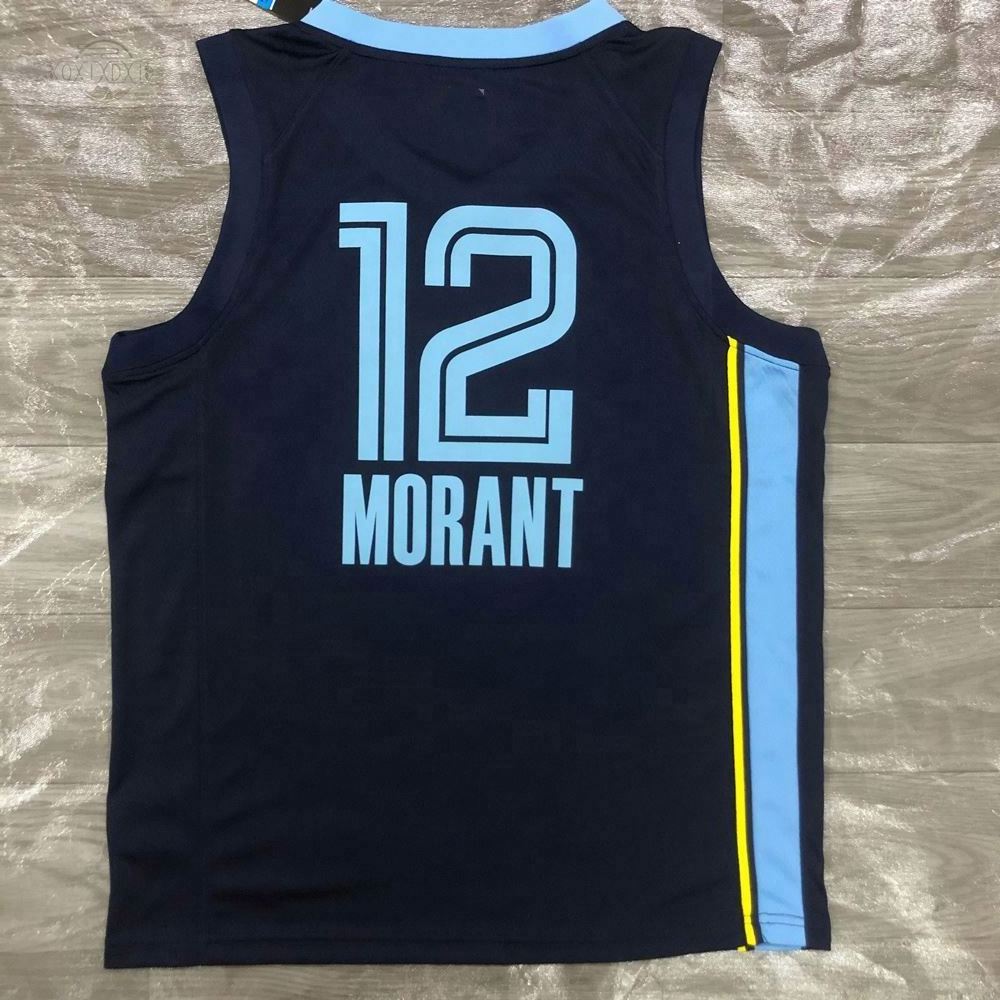 Ja 12 Morant Grizzlie Basketball Jerseys 75th Vintage Mike 10 Bibby Abdur-rahim 50 Reeves Memphis Jersey