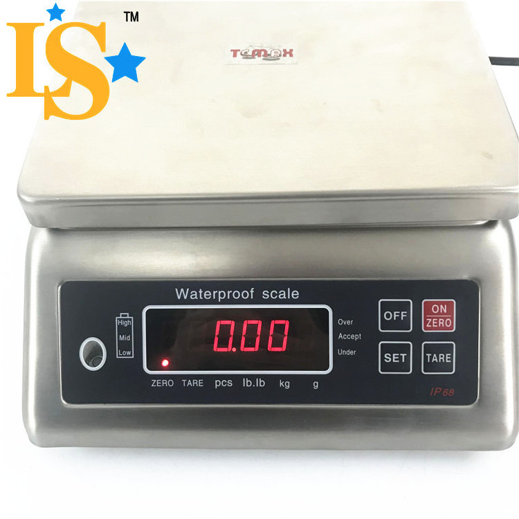 JZC-A110S IP68 level stainless steel 30kg weighing scale waterproof with CE RoHS