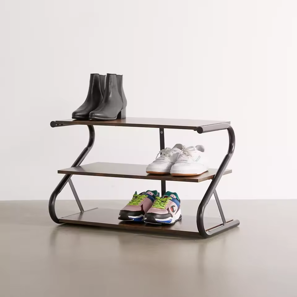 Entry Furniture shoes racks shelf storage 2 tier Billie shoe rack for entryway small space