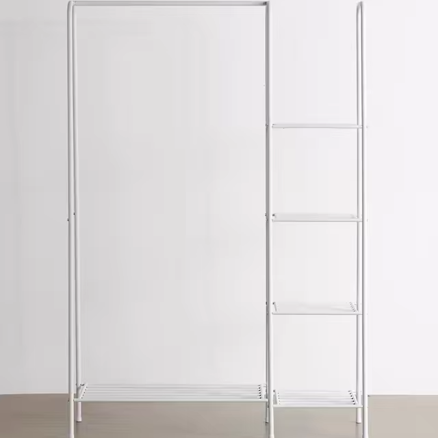 Modern Freestanding metal 4 Tier Shoe display rack stand cabinet Storage shelves Clothing coat shoe rack for bedroom Furniture