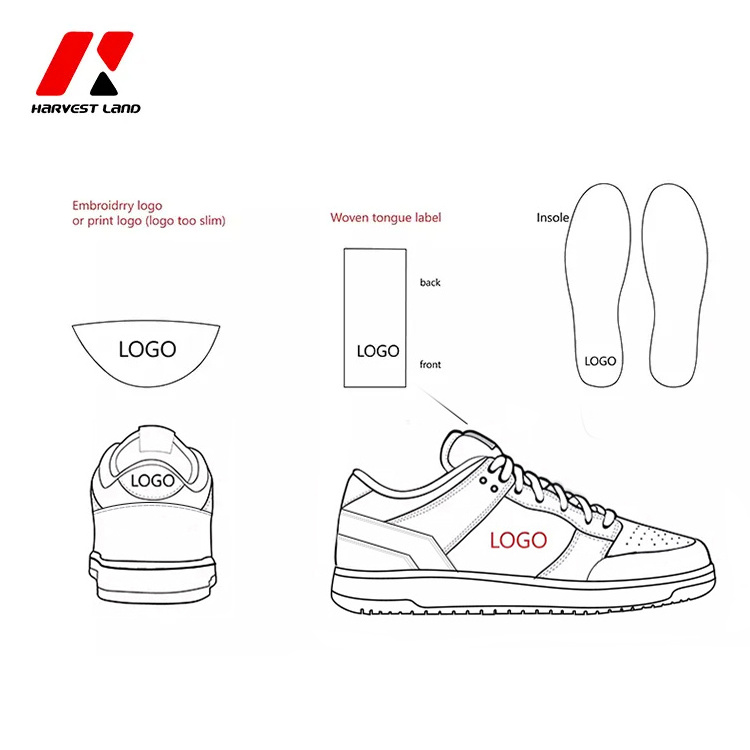 OEM Custom Shoe Brand Design White Shoes Manufacturers With My Own Logo Low MOQ Sneakers For Men