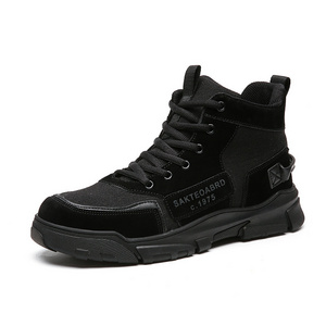 New Wholesale High-top Men's Non-slip Martin Boots Trendy Tooling Casual Shoes for men