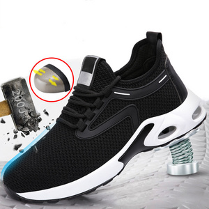 Comfortable Air Cushion Breathable New Design Lightweight Steel Toe Safety Shoes Iso Summer Work Shoes Support Oem/Odm