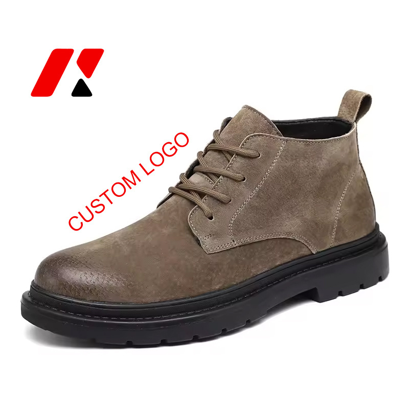 Wholesale British Retro Men's Martin Boots High Quality Action cow Leather Tooling Boots Ankle Boots for men