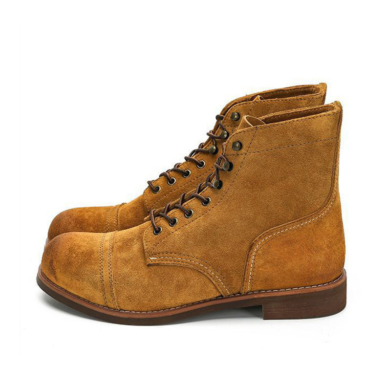 High-Quality Fashion Large Size Shoes Men Boots Genuine  Leather Casual Men's Boots Outdoor