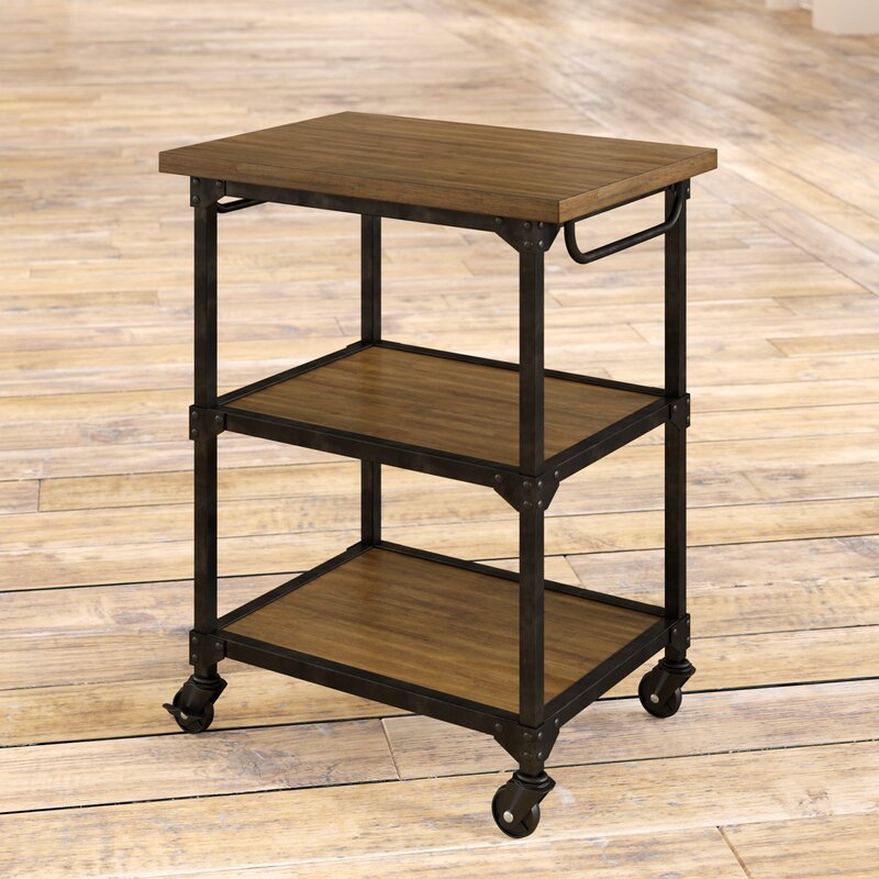 OEM Best Selling Factory Supplier Cheap Price Metal Wood Food Kitchen Serving Trolley Cart for kitchen room