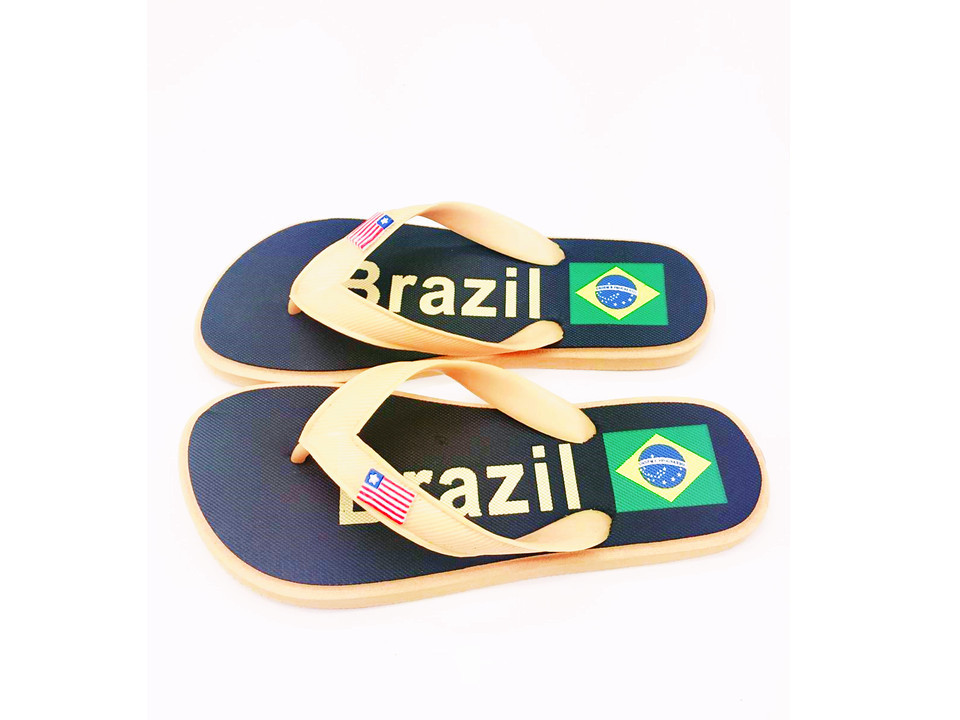 Fuzhou Shoes Factory New Fashion Brazil Nature Custom Flip Flops Strap Soles Cheap Wholesale Rubber Flip Flop