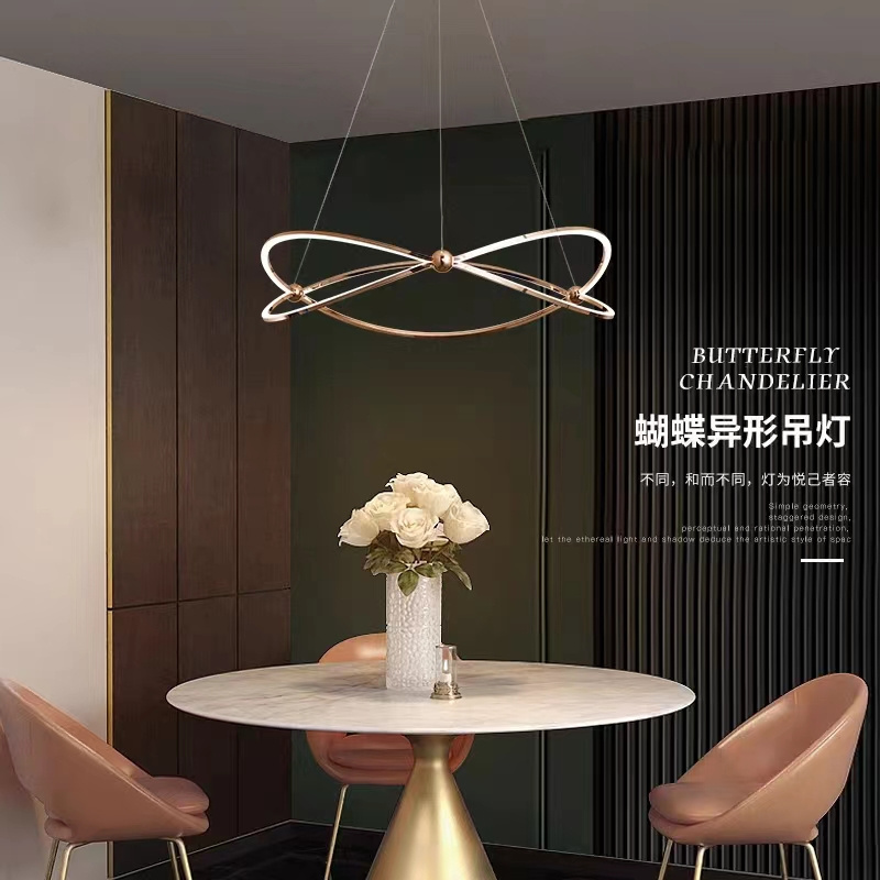 Hot Sale Nordic Simple Modern Geometric Aluminum Pendant Light Hanging