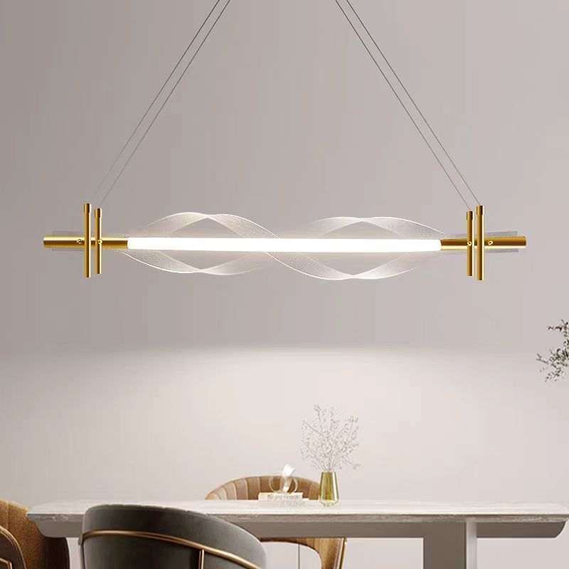 LED light emitting diode nordic minimalist chandelier room minimalist art office rectangular modern study room chandelier 2023