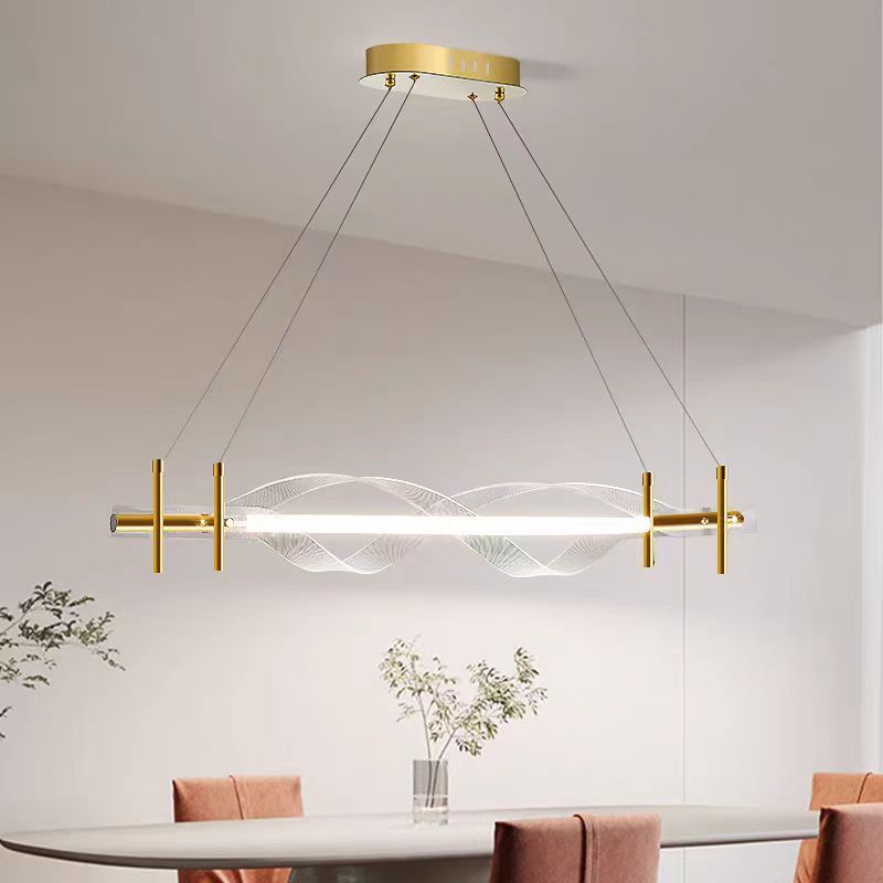 LED light emitting diode nordic minimalist chandelier room minimalist art office rectangular modern study room chandelier 2023