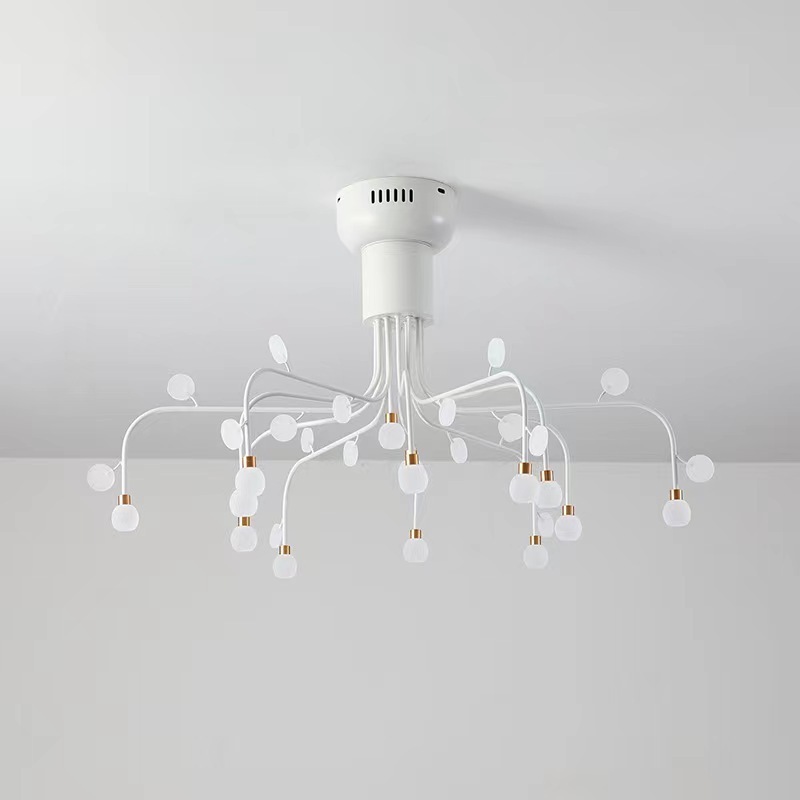 2023 New Nordic Decor Ceiling Lamp Indoor Lighting For Home Modern Fireworks Led Chandelier Pendant Lights Dining Room