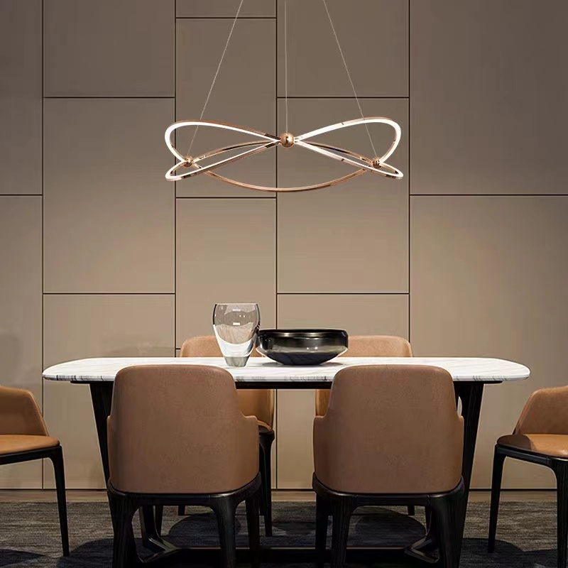 Hot Sale Nordic Simple Modern Geometric Aluminum Pendant Light Hanging