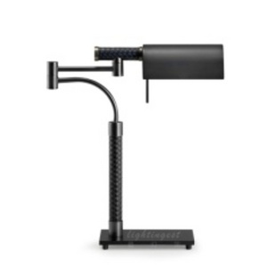 Simple Black Metal Standing Table Lamps Leather Acrylic Led Office Study Room Decorative Reading Desk Table Light