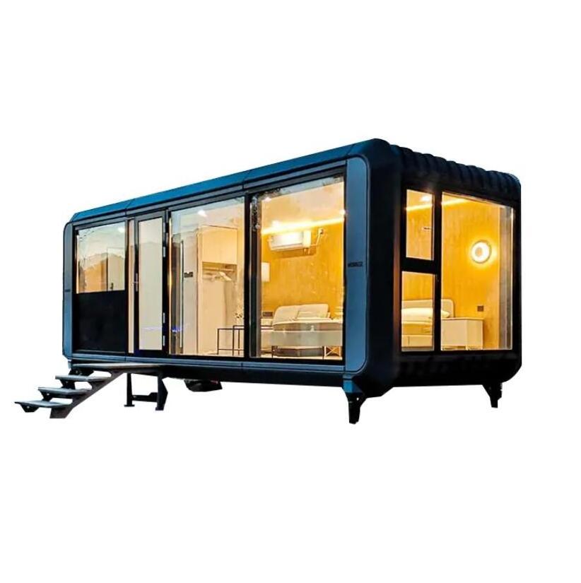 outdoor prefab house living Modern villa prefab house apple pod space capsule tiny house modular prefabricated home