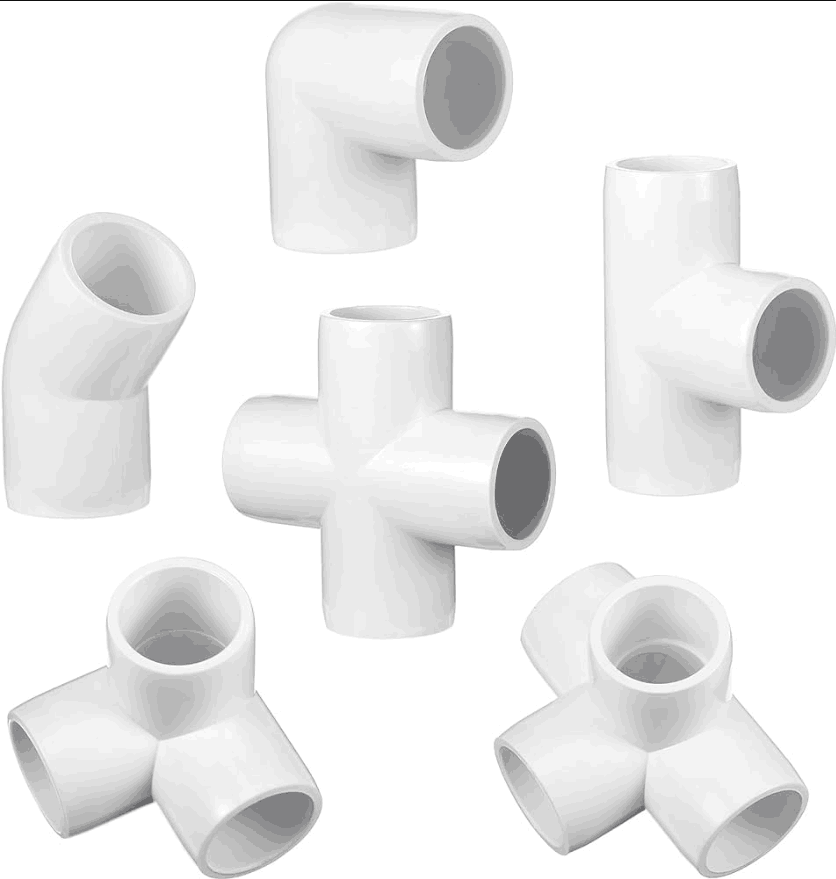 PVC-U PIPE AND FITTINGS SERIES (ASTM 2665) Sch40 PVC four way joint Plastic pipe fittings