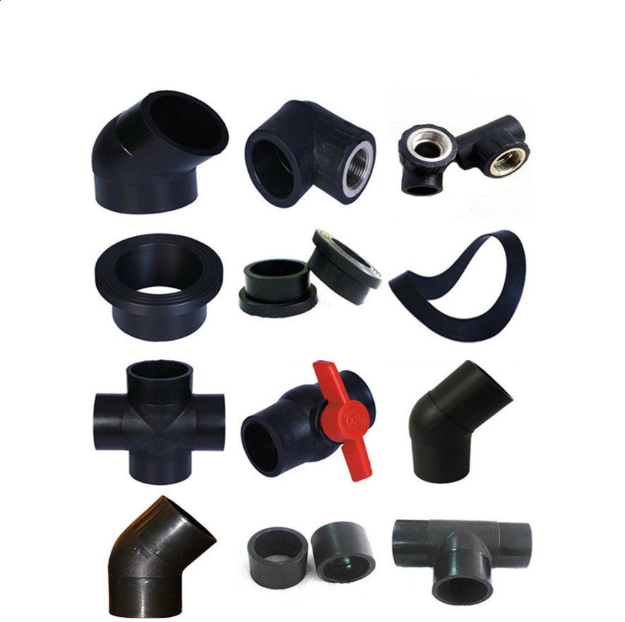 hdpe pipes and fittings names and parts pipe fittings for water supply