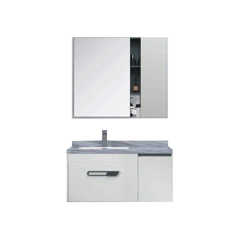 China Wholesale Competitive Price Superior Quality 1 Sink Wall Mount Cabinet Bathroom Vanity With High Quality