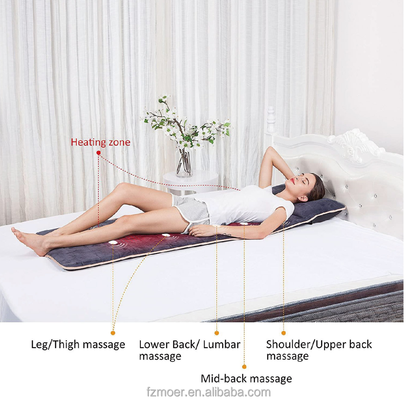 Electric Vibrating  Full Body Massage Mattress Massage Bed with  Heat