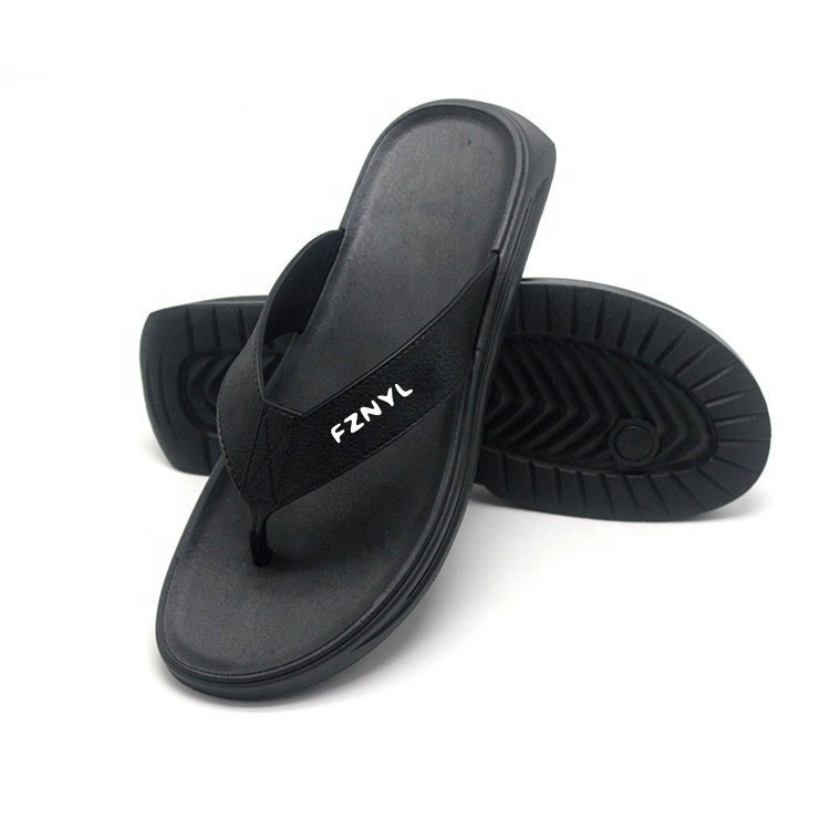 Factory Made high quality Arabic rubber slipper outdoor, black sandal beach Men Leather custom Flip Flops your own logo