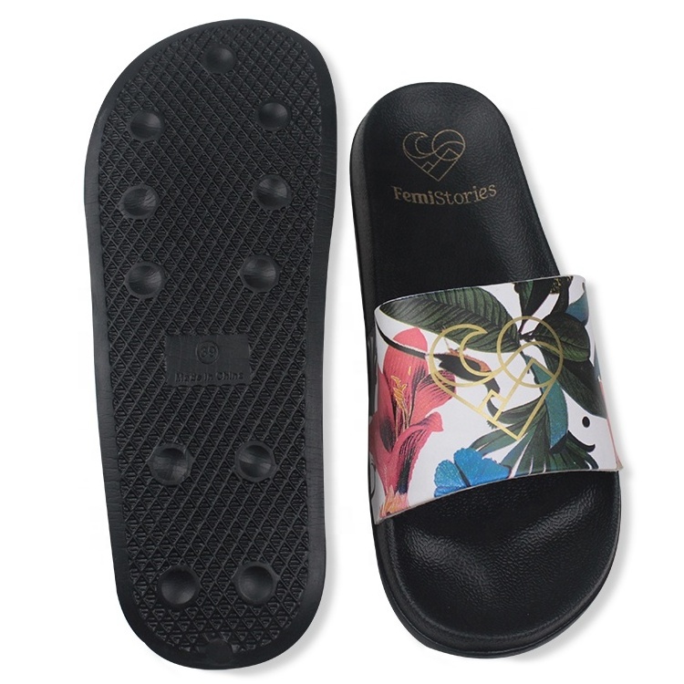 custom full print upper sandals, outdoor beach slides woman slippers,  summer EVA sole sublimation print slides shoes