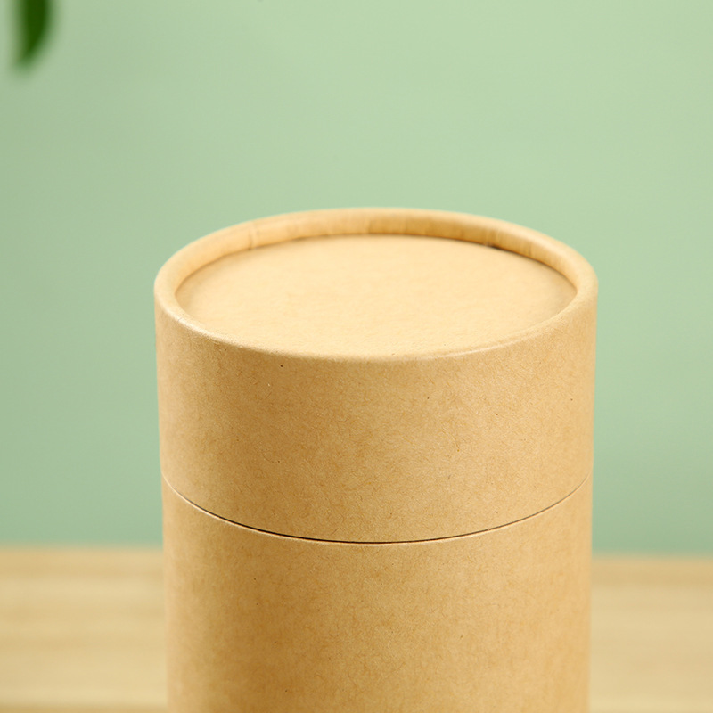 Kraft Paper Tube Round Cylinder Tea Coffee Container Box Biodegradable Cardboard Packaging Tubes