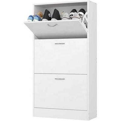 Shoe racks PHOENIX HOME Modern white shoe storage cabinet  designs wood shoe rack organizer