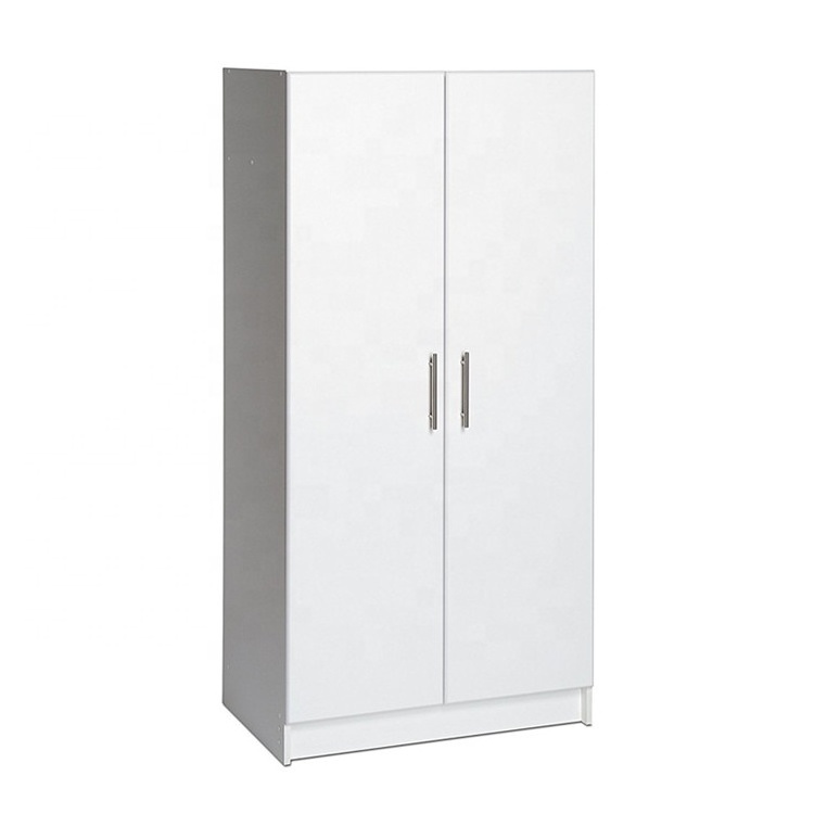 Bedroom Modern MDF Wood Clothes 2 Door Wardrobe