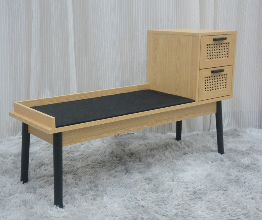 entryway furniture modern wooden shoe bench cabinet small shoe storage bench with seat cushion