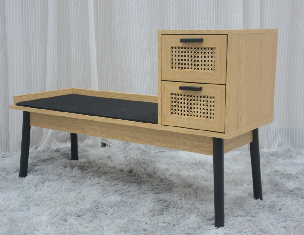 entryway furniture modern wooden shoe bench cabinet small shoe storage bench with seat cushion