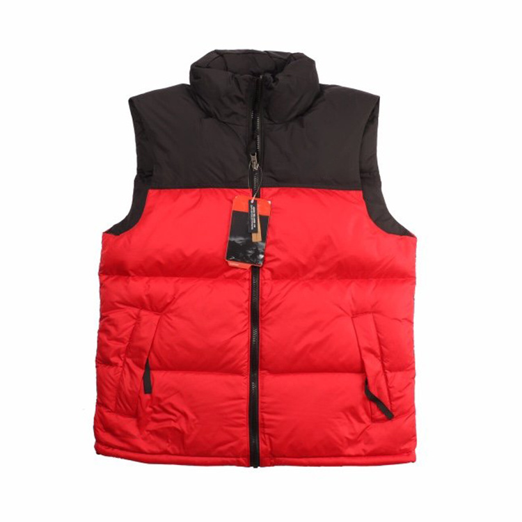 Custom Black Sleeveless Stand Collar Bubble Stitching color Jacket Winter Outwear Utility Jackets Womens Puffer Vest