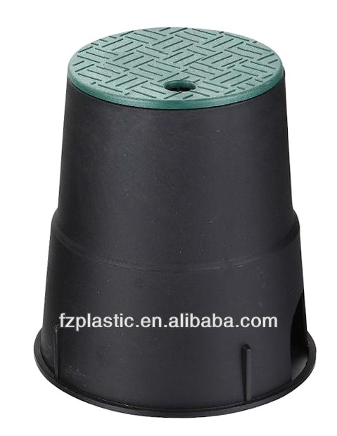 Round valve box and cover irrigation plastic valve box