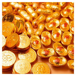 loose round coin chocolate candy slices gold coin chocolate chocolates wholesale