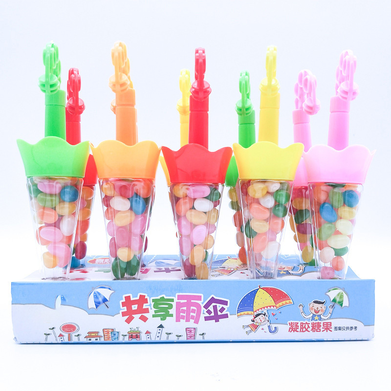 children's creative candy toys cute umbrella shape juice candy sour candy gummies