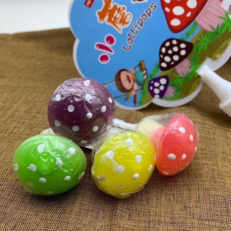 60 pieces of small mushroom dice lollipop square hard candy sweets and snacks lollipop