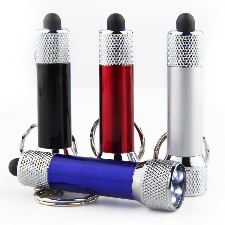 Super Bright Mini Portable Aluminum Alloy Keychain Torch LED Mini Flashlight Self Defense Keychain