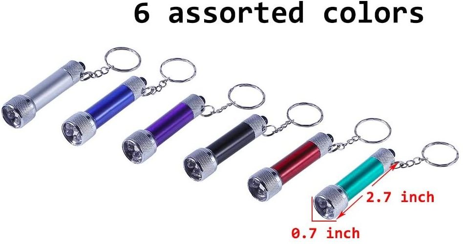 Super Bright Mini Portable Aluminum Alloy Keychain Torch LED Mini Flashlight Self Defense Keychain