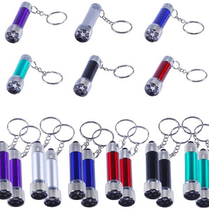 Super Bright Mini Portable Aluminum Alloy Keychain Torch LED Mini Flashlight Self Defense Keychain