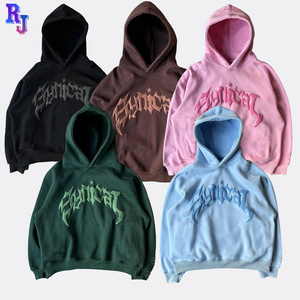 High Quality DIY Custom 3D Puff Printing logo Pullover USA size 100% Cotton Plain DTG print men's sweatshirt hoodies