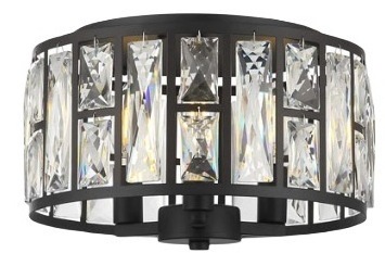 E12 Luxury Crystal Chandelier Flush Mount LED Ceiling Light for Bedroom Hallway Bar Kitchen Bathroom Pendant Lamps