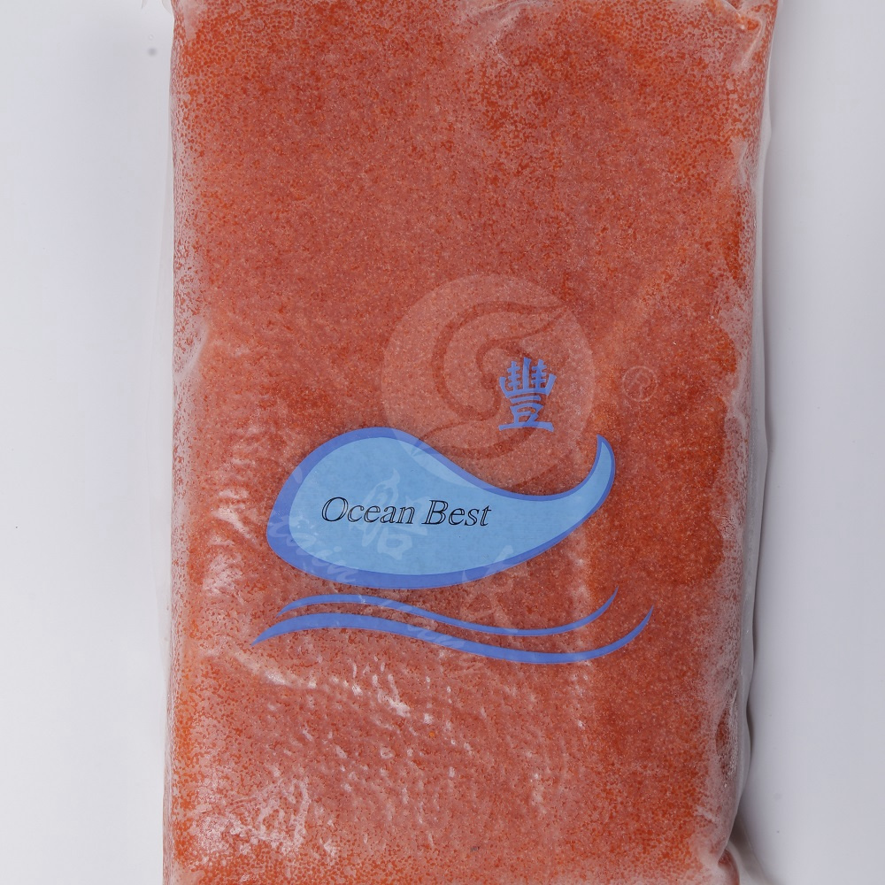 THE RAW MATERIAL FROZEN FLYING FISH ROE (caviar)