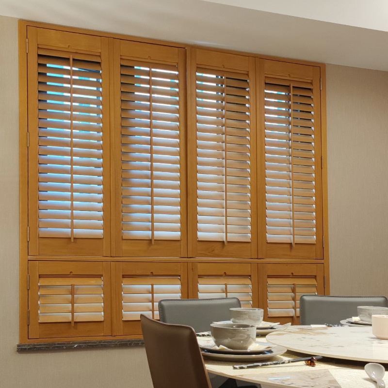 Wholesale Modern Interior Window Shutters Exterior Wood Plantation Shutters Wooden Shutters For Window