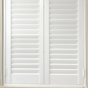 Wholesale Custom Waterproof Interior Window Shutters Exterior Plantation Shutters PVC Window Shutters Blind Direct From China