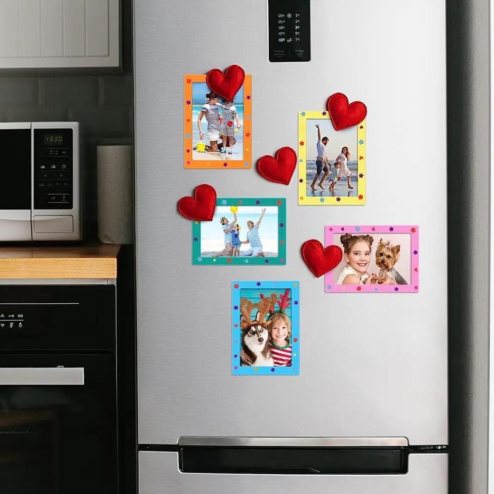 Custom Magnetic Photo Frames Pocket for Fridge Decoration Display Fridge Magnet Photo Frame