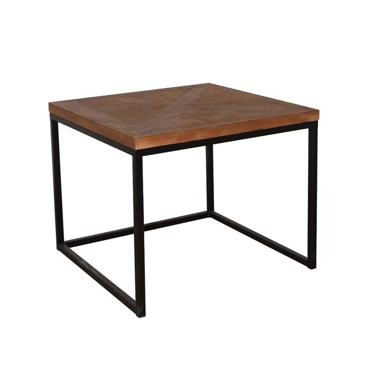 Rattan Art Rustic Wood Tea Table Simple Study Makeup Modern Wood And Iron Glass And Stainless Steel Coffee Table