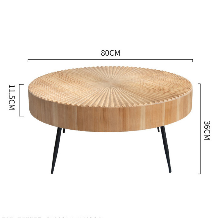 Wholesale Simple Study Makeup Modern Nordic Creative Modern Wooden Wood And Iron Ethiopian Coffee Table