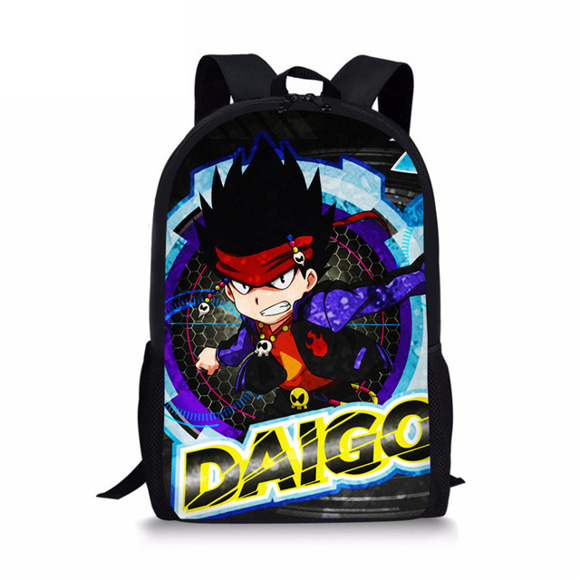 New Design Game Anime Beyblade Burst Printed Kids Children Toddlers College Boy mochilas escolares School Bags Backpack Bookbags