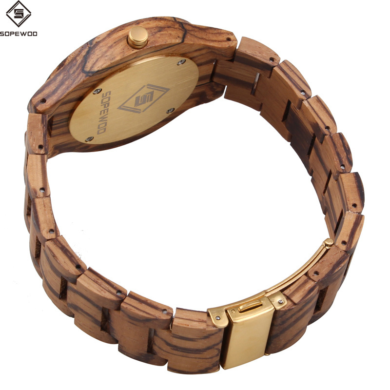 Factory OEM japanese movt quartz custom design wooden watch wood unisex