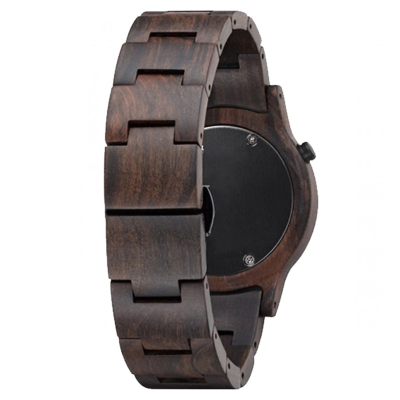 SOPEWOD quality luxury factory watch wholesale waterproof watches with Japan movement handcrafted mens black wooden watch