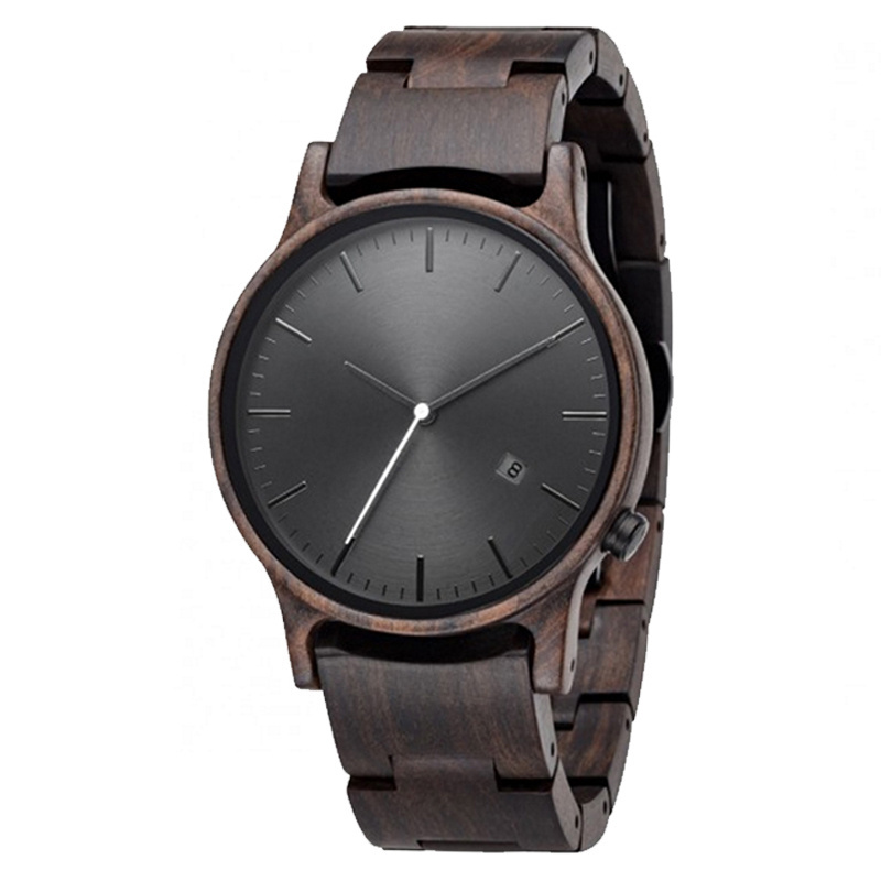 SOPEWOD quality luxury factory watch wholesale waterproof watches with Japan movement handcrafted mens black wooden watch