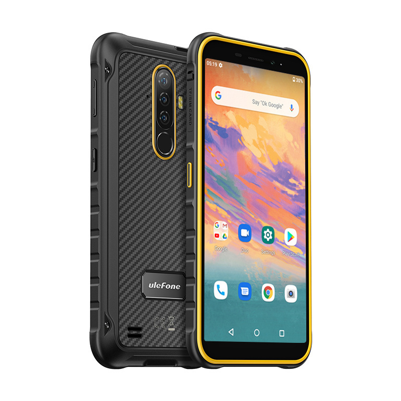 Ulefone Armor X8 IP69K Waterproof MediaTek Helio A25 with GPS Ulephone Android 10 Smartphone NFC Rugged Cell Mobile Phone